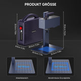 Monport 20W tragbarer Mini - Faser - Lasergravierer für farbige Metallbeschriftung - MonPortlaser.de
