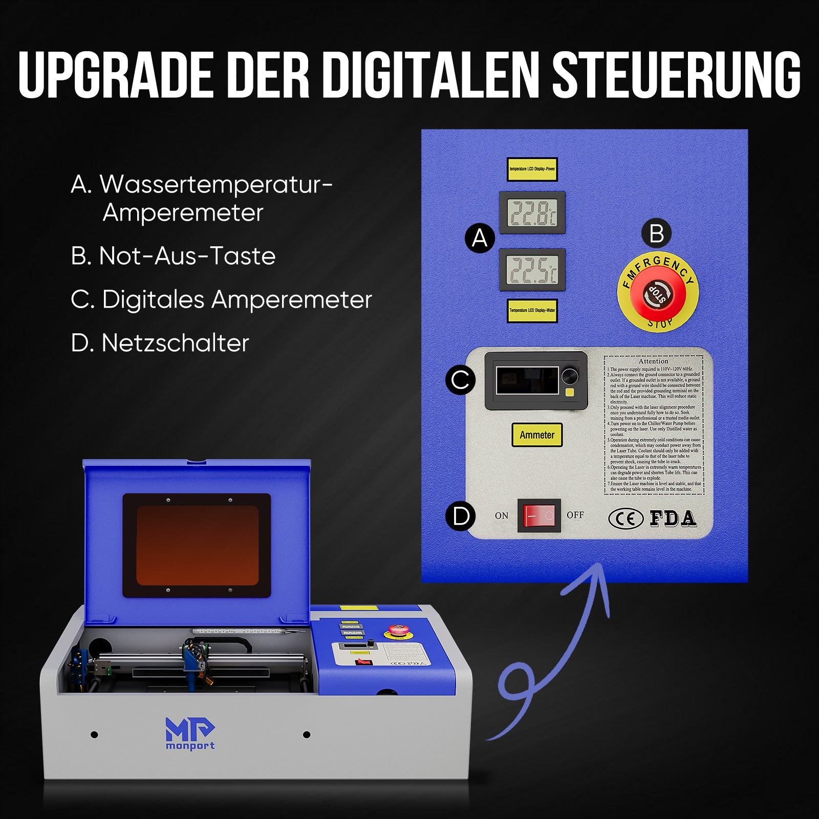 Monport 40W Pro Lightburn - unterstützter (12