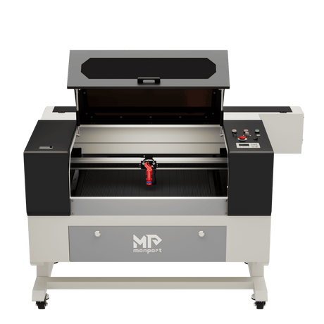 Monport 80W CO2 Laser Graviermaschine & Cutter (500x700mm) mit Autofokus und Halterung - MonPortlaser.de