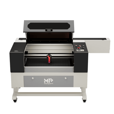 Monport CO2 100W Laser Graviermaschine & Cutter (500x700mm) mit Autofokus und Halterung - MonPortlaser.de
