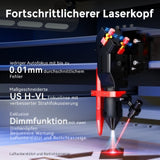 Monport Effi 13S verbesserte Version 130W CO2 - Lasergravurmaschine und Schneidemaschine mit Autofokus - Funktion und integrierter Wasserkühler - MonPortlaser.de