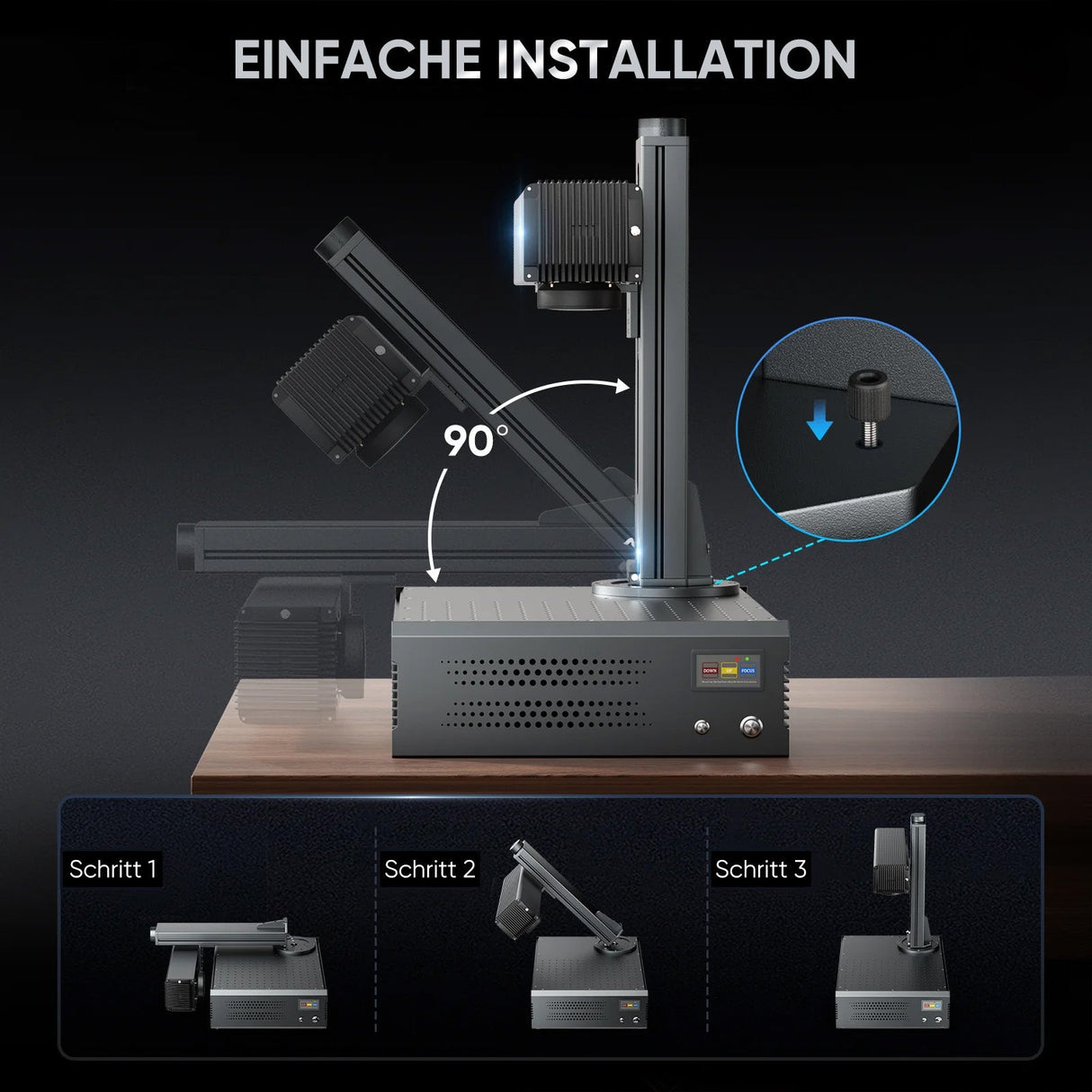 Monport GA Verbesserte 100W Integrierte MOPA Faserlasergravierer & Markiermaschinen mit Autofokus - MonPortlaser.de