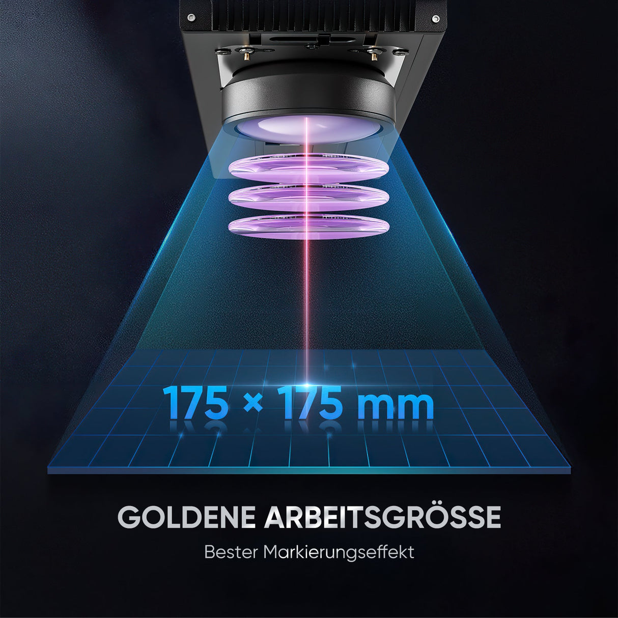 Monport GA Verbesserte 100W Integrierte MOPA Faserlasergravierer & Markiermaschinen mit Autofokus - MonPortlaser.de