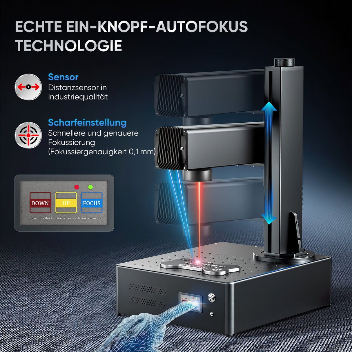 Monport GA Verbesserte 30W Integrierte MOPA Faserlasergravierer & Markiermaschinen mit Autofokus - MonPortlaser.de