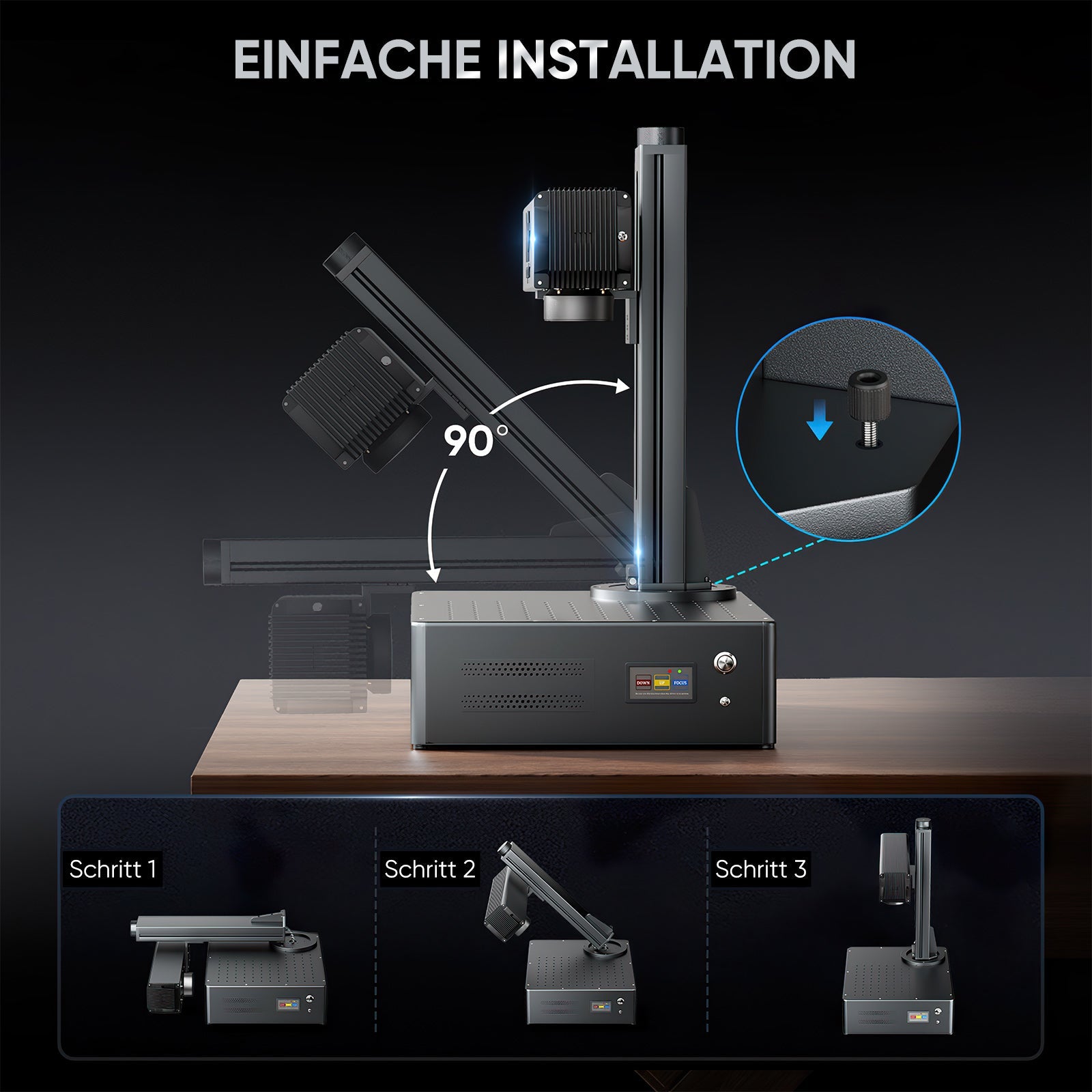Monport GA Verbesserte 30W Integrierte MOPA Faserlasergravierer & Markiermaschinen mit Autofokus - MonPortlaser.de
