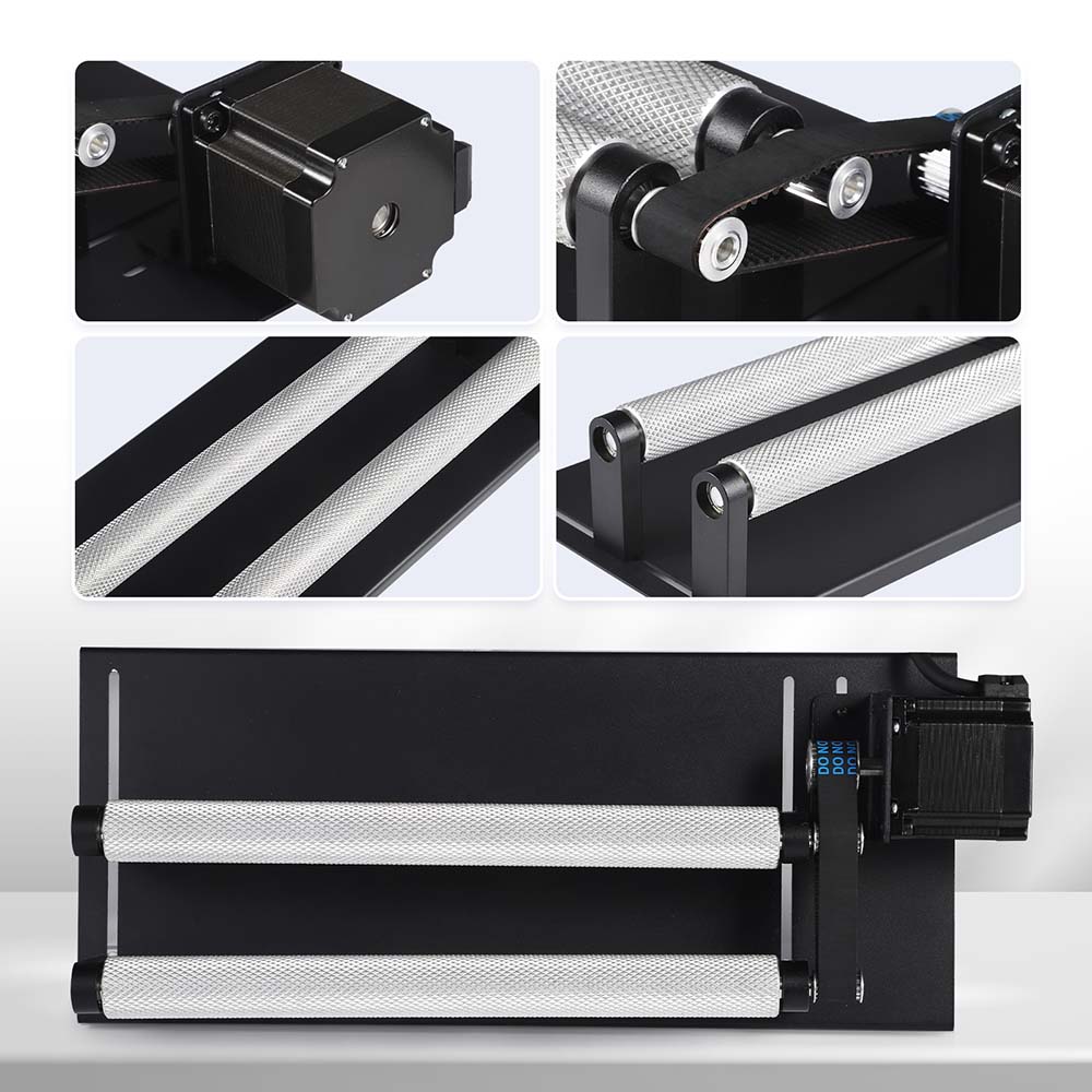 Monport Laser - Drehwalze 360° für 55 W - 150 W CO2 - Lasergravierer zum Halten zylindrischer Objekte - MonPortlaser.de