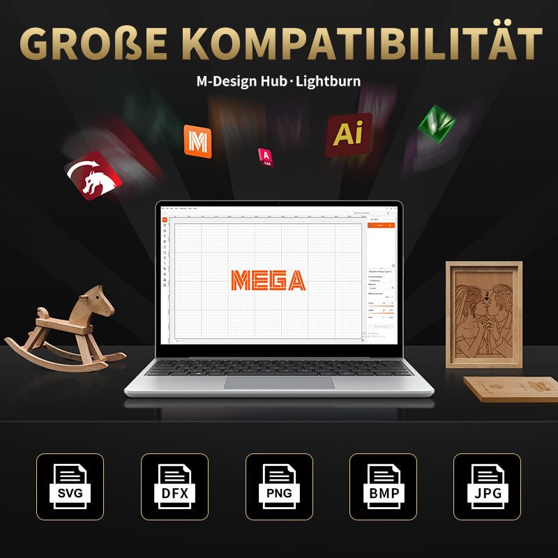 Monport Mega: Die weltweit erste intelligente 70W Desktop - Graviermaschine - MonPortlaser.de