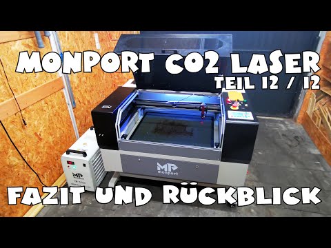 Monport 60W CO2 Laser Graviermaschine & Cutter (700 x 500mm) Gravurfläche mit Autofokus