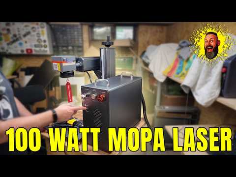 Monport GT 100W Getrennte MOPA-Faserlaser-Gravier- und Farbmarkiermaschine mit Autofokus – Gerät
