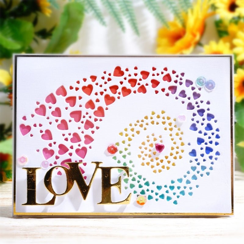Trendige Lasergravurdatei: Bunte Liebe - MonPortlaser.de