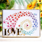 Trendige Lasergravurdatei: Bunte Liebe - MonPortlaser.de