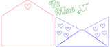 Valentinstag "Be Mine" Geschenkanhänger - MonPortlaser.de